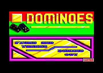 Dominoes (UK) (1985) [The Amazing Amstrad Omnibus] screen shot title